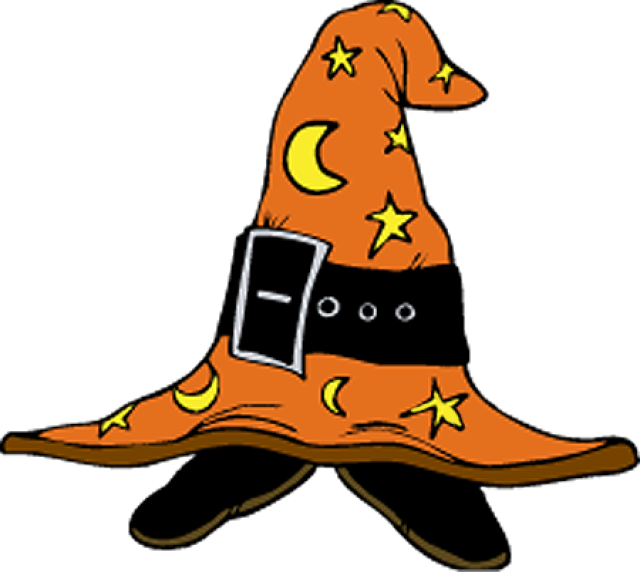 Witch hat witch feet clipart kid