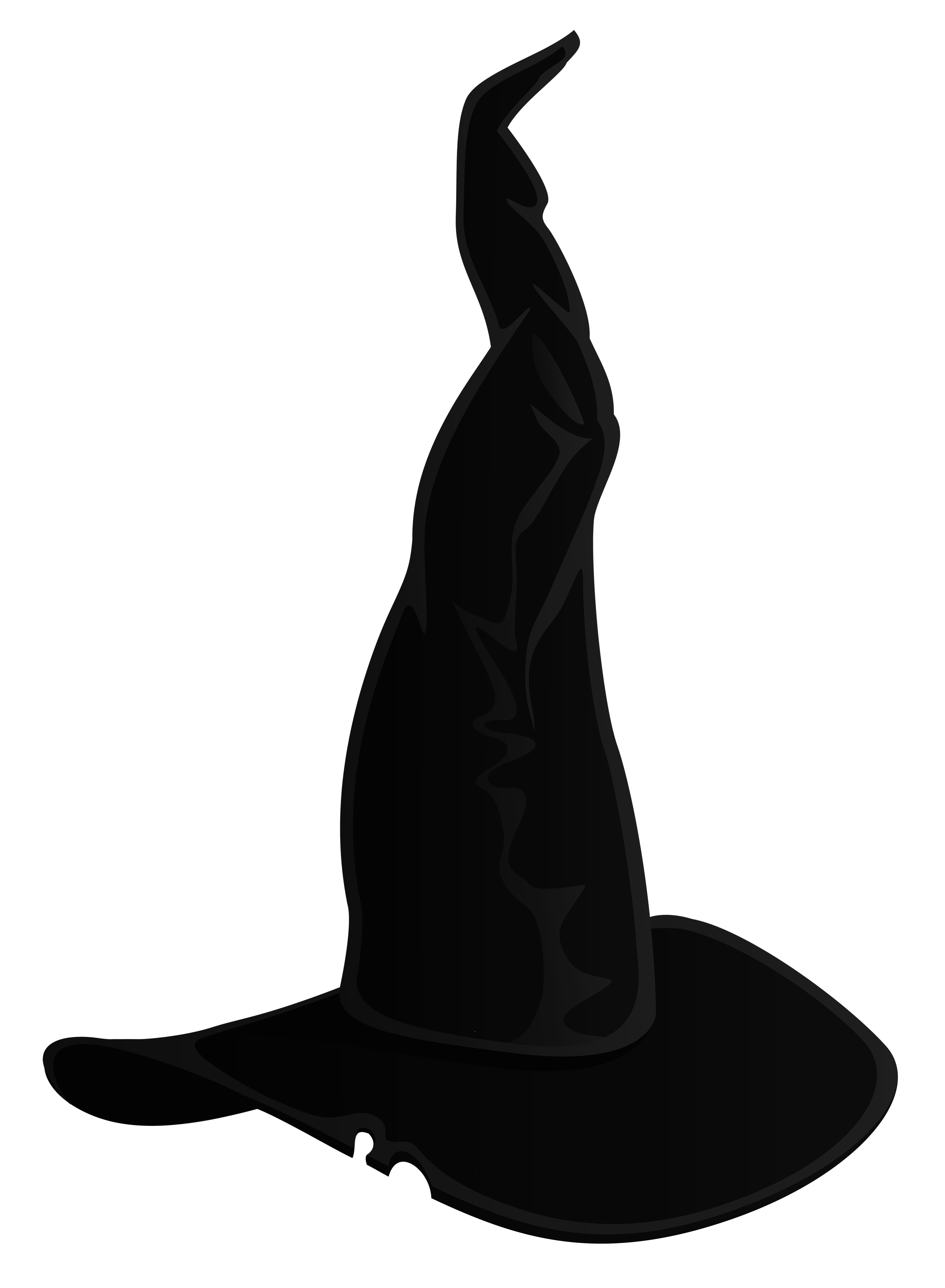 Large Black Witch Hat Transparent PNG Clipart