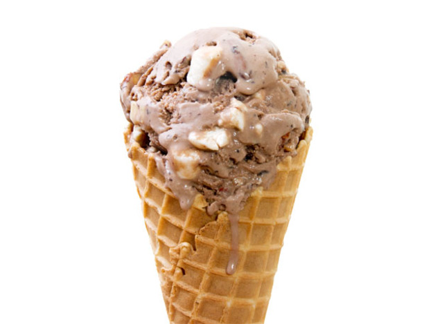 rocky road ice cream on a cone - Clip Art Library