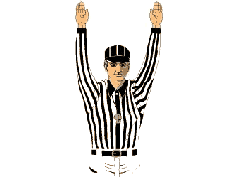 Football Referee Touchdown Clipart