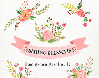 Bridal Floral Cliparts