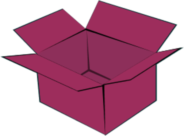 Pink box clipart