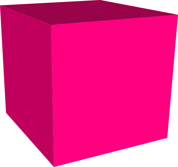 Pink Cube Clip Art at Clker