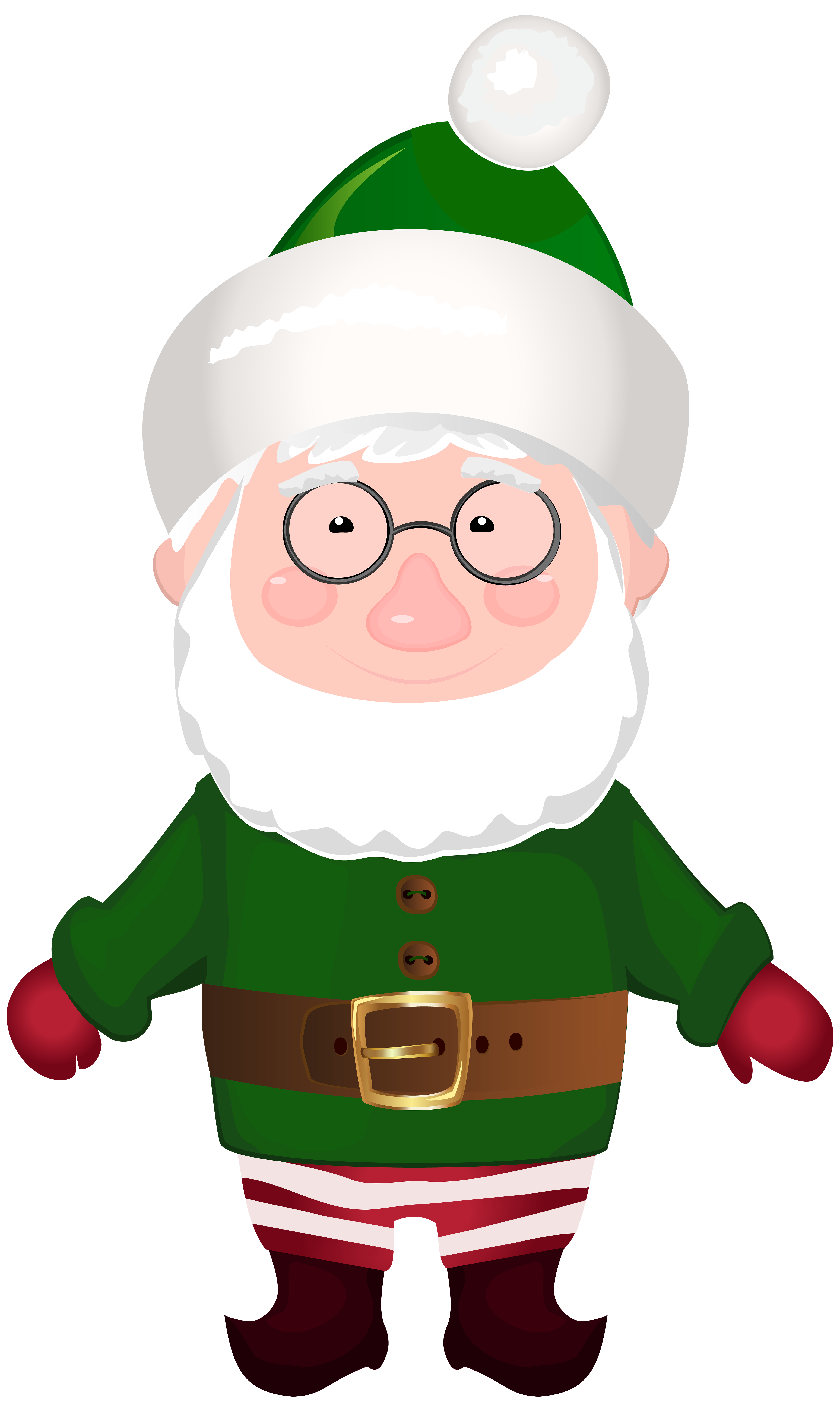 Dwarf Santa Claus Helper Transparent PNG Clip Art Image