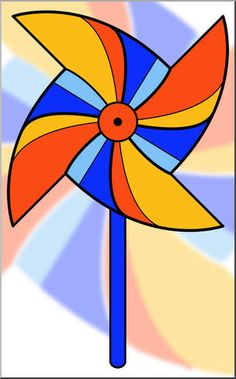 Pinwheel Outline Cliparts
