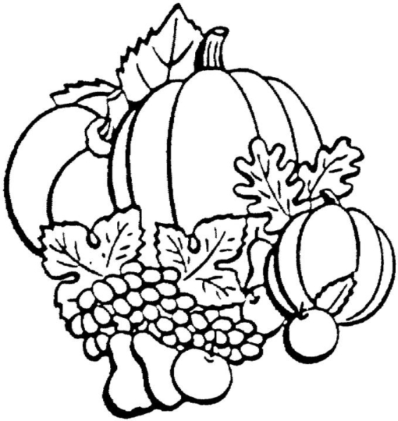 Fall Black And White Clipart