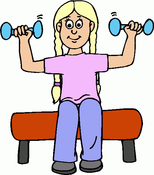 Girl Workout Cliparts