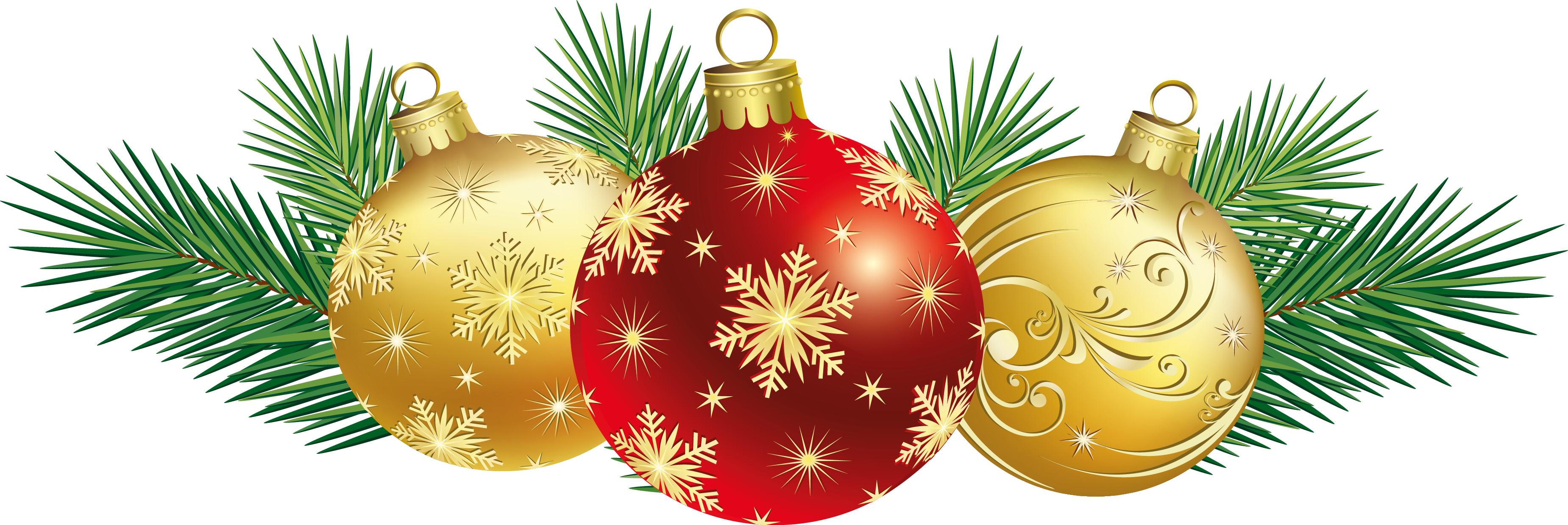 Christmas decorations clipart image