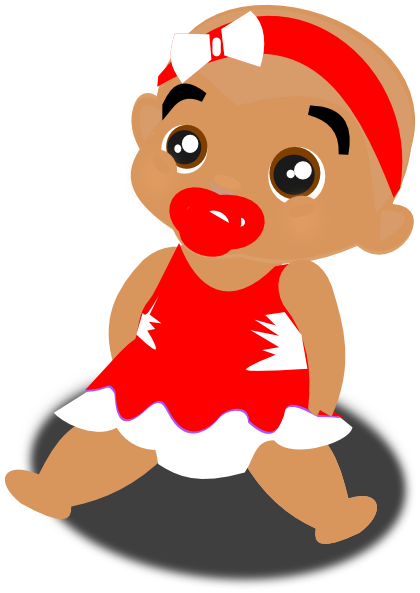 Red Baby Clip Art at Clker