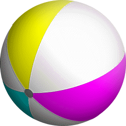 Animated clipart beach ball