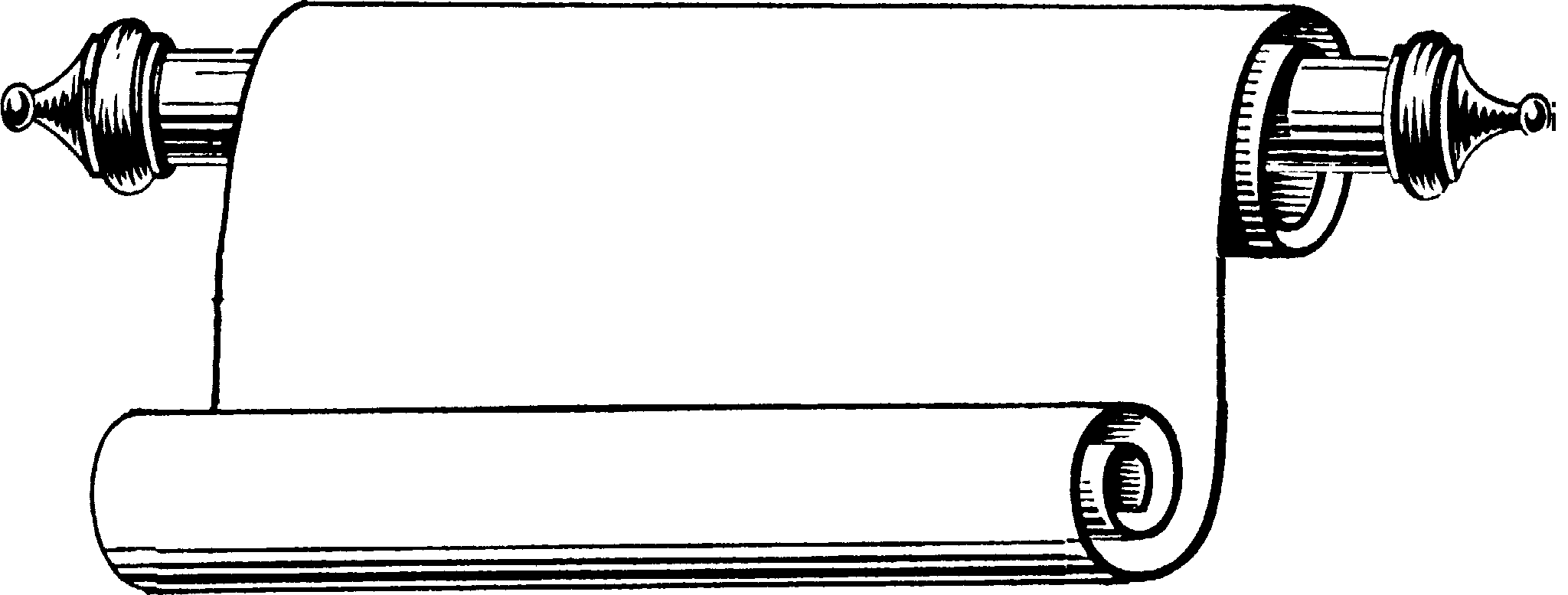 Scroll Fancy Black Background Clipart