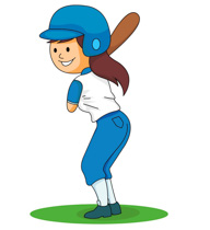 Family Softball Cliparts