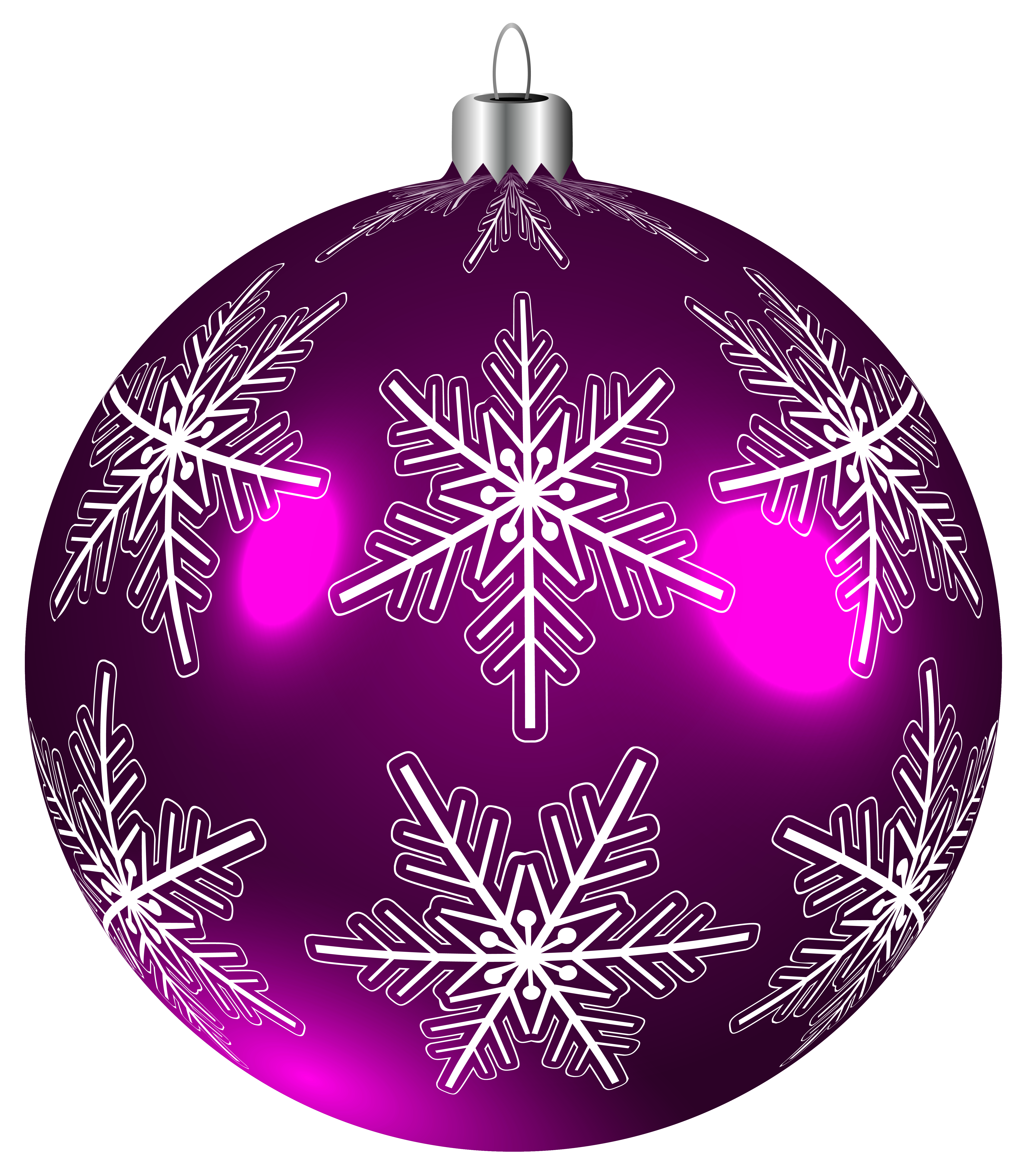 Beautiful Purple Christmas Ball PNG Clip