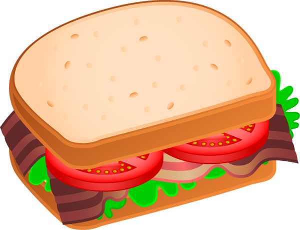 sandwich clipart 12747771 Sandwich Vector illustration on white