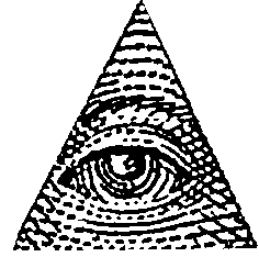 Illuminati triangle clipart no background