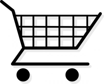 Shopping Cart clip art Free vector in Open office drawing svg