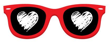 Heart sunglasses clipart