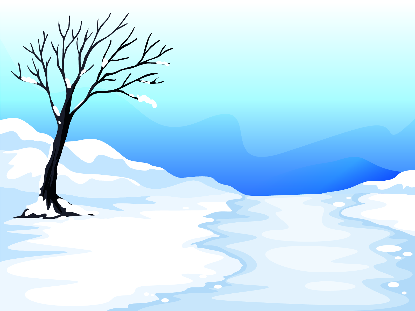 Snow Blue Cliparts