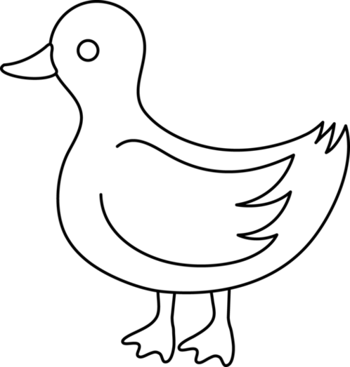 Black And White Ducks Clipart Clipart