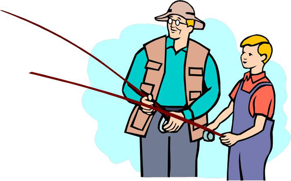 Family Fishing Cliparts