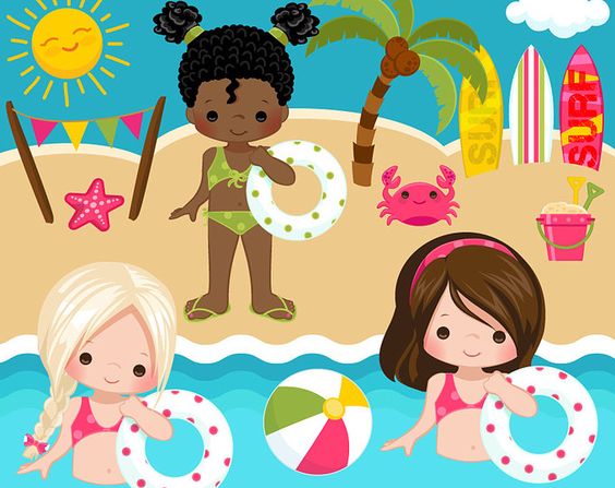 Camping Clipart for Boys. Campground, tents, camp fire, lantern