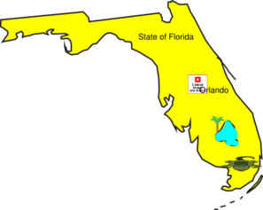 Florida Map Cliparts