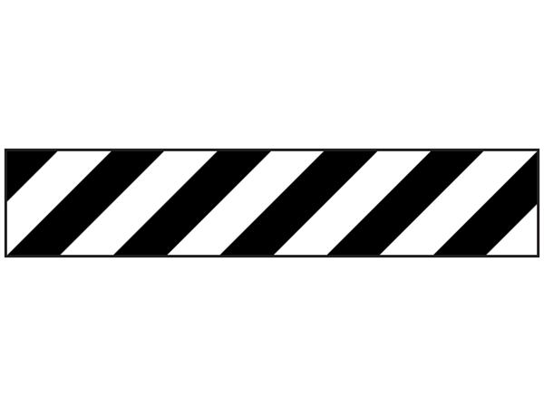 black and white caution border