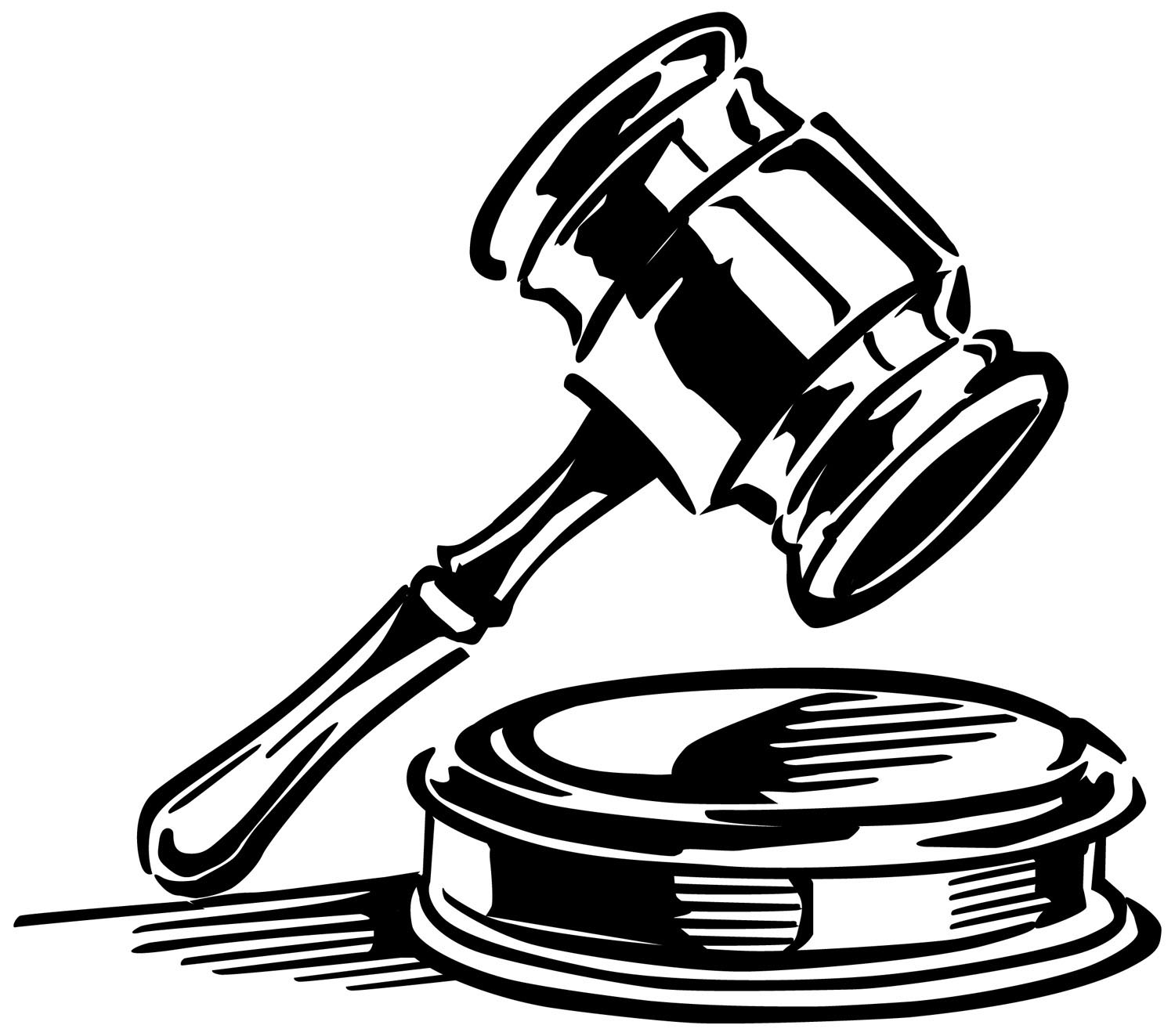 Court hammer clipart