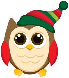 Owl Christmas Cliparts
