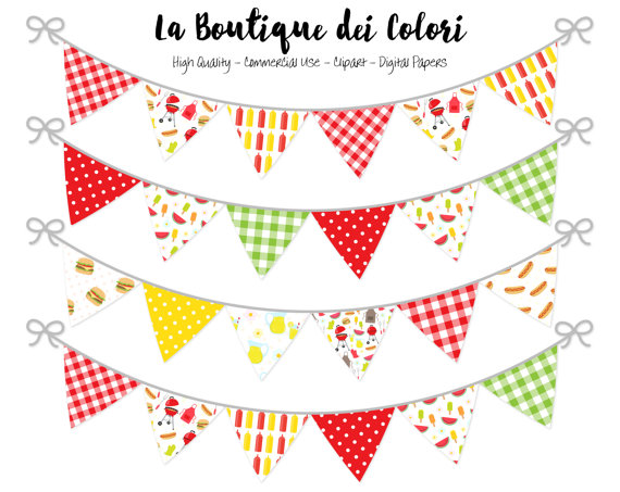 Summer Banner Cliparts