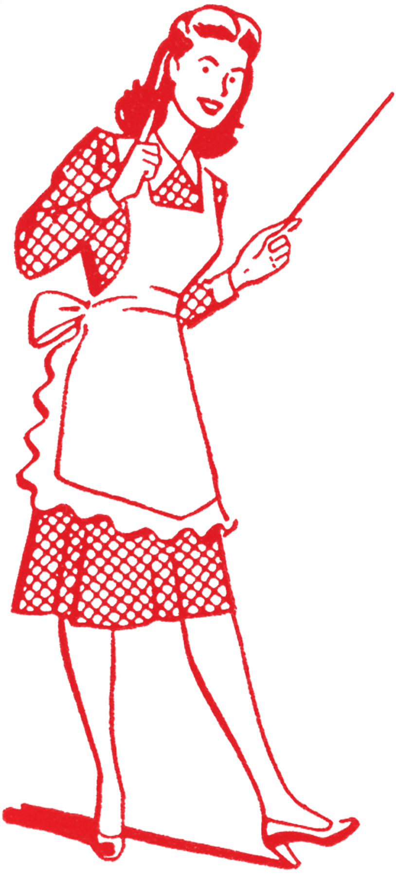 Red Apron Cliparts