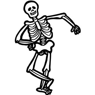 Three Skeletons Cliparts