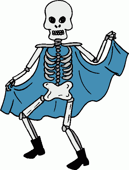 Three Skeletons Cliparts