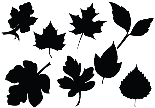 Clipart leaf silhouette