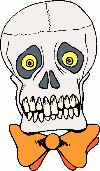 Halloween Skeleton Head Clipart