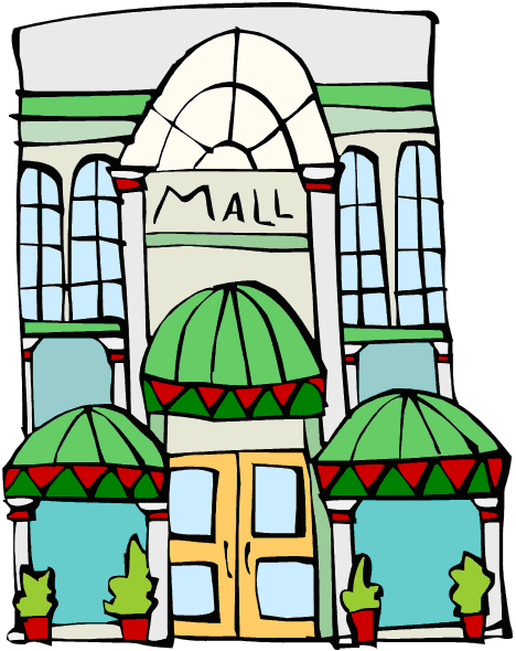 Shopping mall clipart free