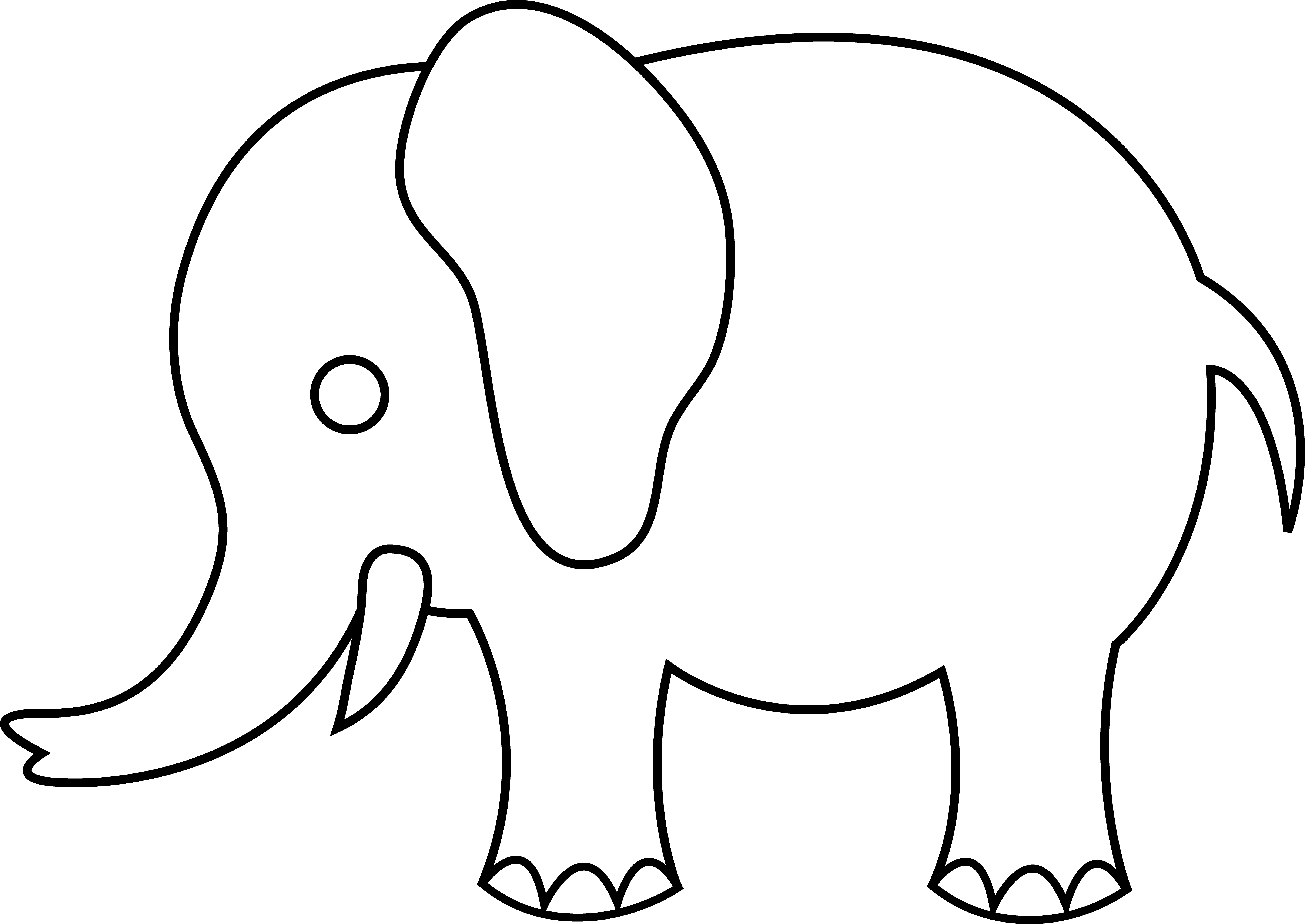 Outline Giraffe Cliparts