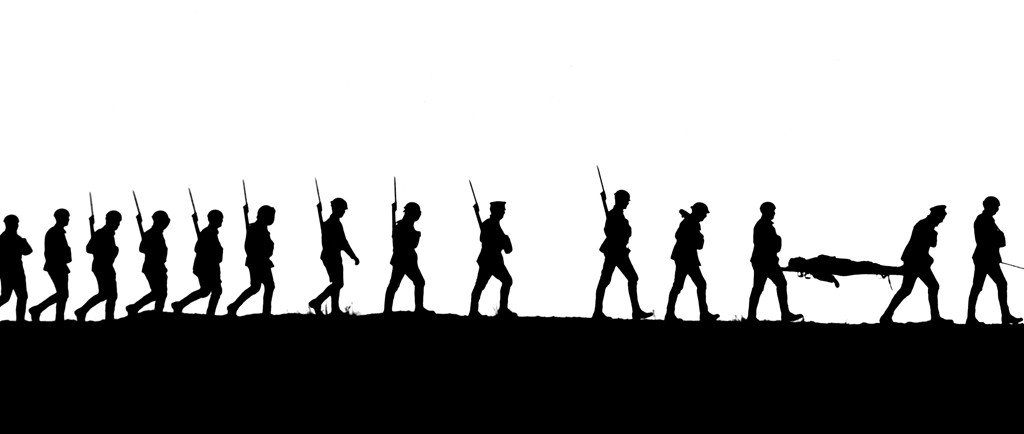 marching silhouette