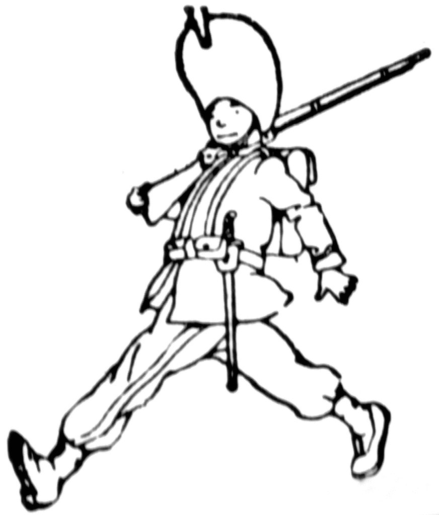 Yolk Clipart Black And White Civil War Soldier Marching Clipart 3