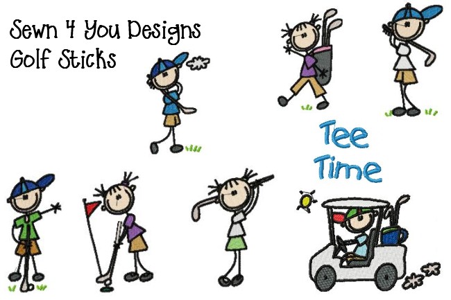 Girl Golfing Cliparts
