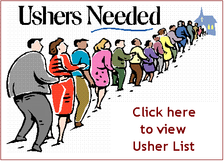 Black Church Usher Clipart