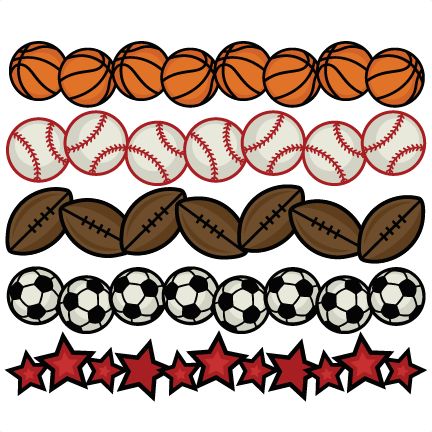 Sports clip art border
