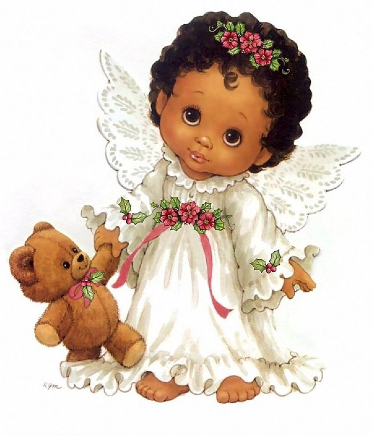 pictures of black baby angels