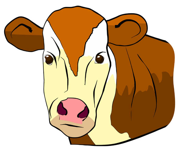 Clipart cow face