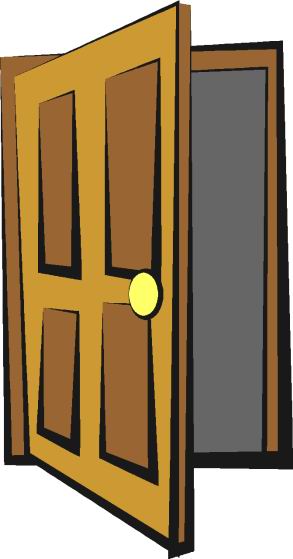 opening a door clipart