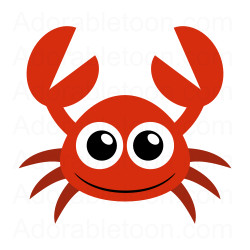 baby crab clip art