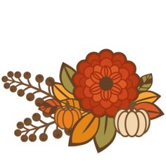 Fall Flowers Clip Art