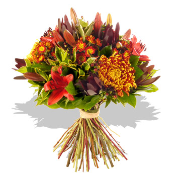 Fall flower bouquet clipart