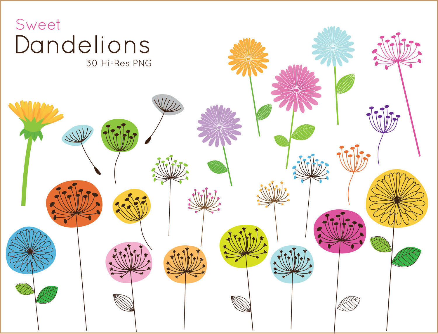 Clip Art Fall Flowers