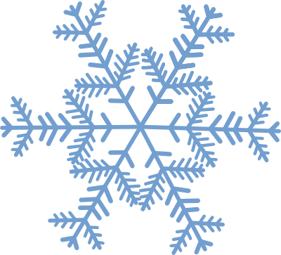 Transparent snowflake clipart
